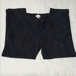 Ann Taylor Loft Dark Grey Wool/Linen Blend Marisa Fit Pants